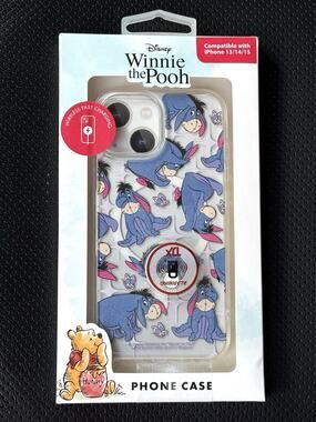 Disney Eeyore Winnie the Pooh iPhone 13/14/15 Case Skinny Dip Blue Shimmer NIP